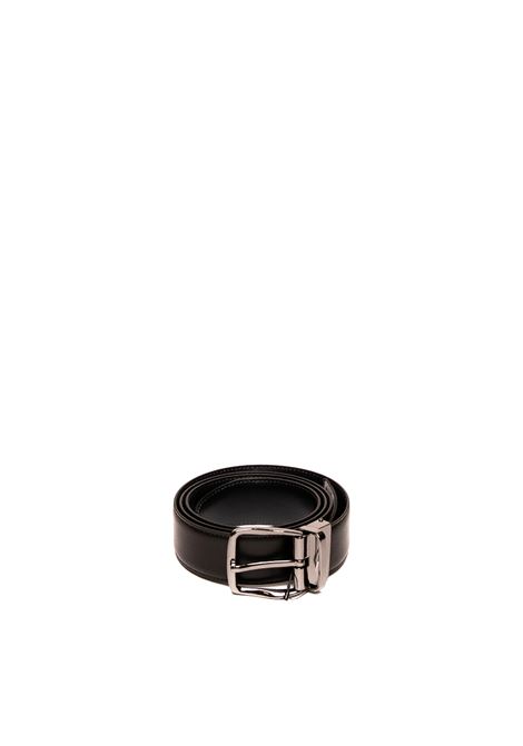 black/blue reversible leather belt PK BY PASKAL | 5975PELLE-NER/BLU